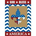 thumbnail image 1 of Magnolia Gardens 1222 13 x 18 in. Double Applique God Bless America Garden Flag, 1 of 1