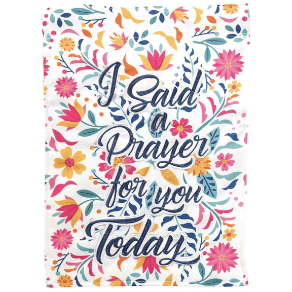 Magnolia Gardens FLAG-2074 13 x 18 in. Double Applique I Said A Prayer Polyester & Print Garden Flag