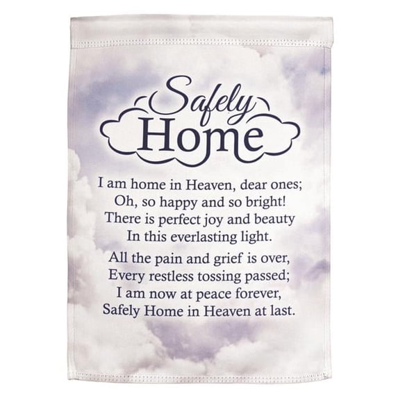 Magnolia Gardens FLAG-1009 13 x 18 in. Safely Home Polyester Print Garden Flag