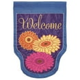 thumbnail image 1 of Magnolia Gardens  29 x 42 in. Double Applique Gerbers Welcome Polyester Garden Flag - Large, 1 of 1