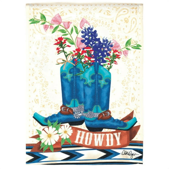 Magnolia Gardens 8827 13 x 18 in. Texas Blue Bonnets Print Garden Flag