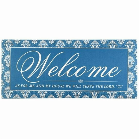 Magnolia Gardens DMI-1 9.75 x 21.875 in. Welcome As for Me & My Insert Doormat