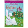 thumbnail image 1 of Magnolia Gardens M001329 29 x 42 in. Double Applique Silly Rabbit Polyester Garden Flag - Large, 1 of 1