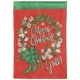 thumbnail image 1 of Magnolia Gardens M001462 29 x 42 in. Merry Christmas Y All Double Applique Garden Flag - Large, 1 of 1