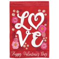thumbnail image 1 of Magnolia Gardens M001512 29 x 42 in. Love Happy Valentines Day Garden Flag - Large, 1 of 1