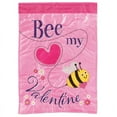 thumbnail image 1 of Magnolia Gardens M001513 29 x 42 in. Bee My Valentine Polyester Flag - Large, 1 of 1