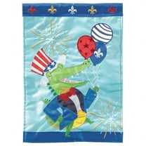 Magnolia Gardens M001598 Uncle Sam Alligator Polyester Flag - Large