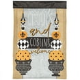 thumbnail image 1 of Magnolia Gardens M001659 30 x 44 in. Ghouls & Goblins Welcome Fleur De Lis Garden Flag - Large, 1 of 1