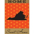 thumbnail image 1 of Magnolia Gardens M010104 13 x 18 in. Double Applique Virginia Home Sweet Burlap Garden Flag, 1 of 1