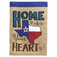 thumbnail image 1 of Magnolia Gardens M011261 13 x 18 in. Texas Heart Applique Garden Flag, 1 of 1