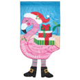 thumbnail image 1 of Magnolia Gardens M011269 13 x 18 in. Holiday Flamingo Applique Garden Flag, 1 of 1