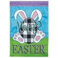 thumbnail image 1 of Magnolia Gardens M011330 13 x 18 in. Happy Easter Plaid Bunny Polyester Garden Flag, 1 of 1