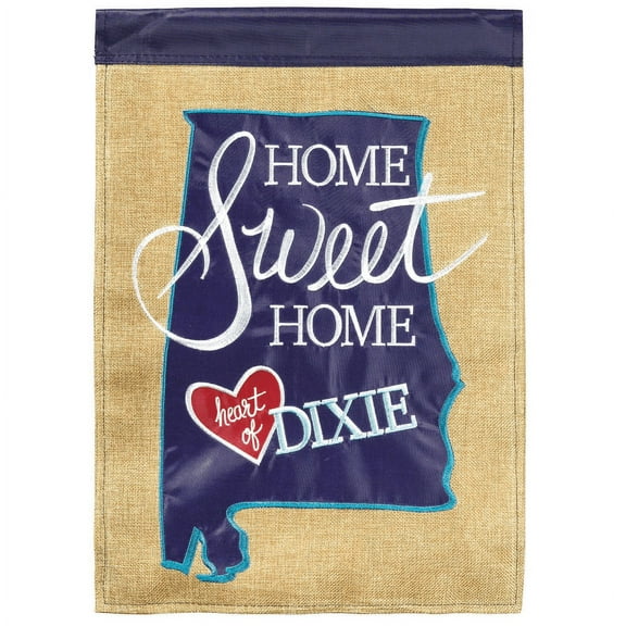 Magnolia Gardens M011550 13 x 18 in. Heart of Dixie Garden Flag Burlap