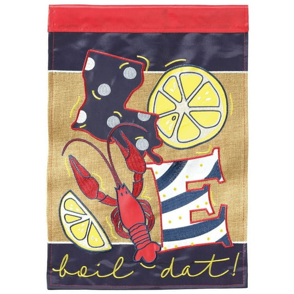 Magnolia Gardens M011605 Love Boil Dat Burlap Everyday Garden Flag