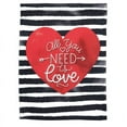 thumbnail image 1 of Magnolia Gardens M080100 13 x 18 in. Print All You Need Is Love Polyester Garden Flag, 1 of 1
