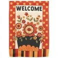 thumbnail image 1 of Magnolia Gardens M080129 13 x 18 in. Fall Flower Basket Flag Print Garden Flag, 1 of 2