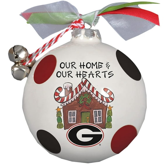 Magnolia Lane Georgia College Football UGA Ginger Bread House Christmas Ornament