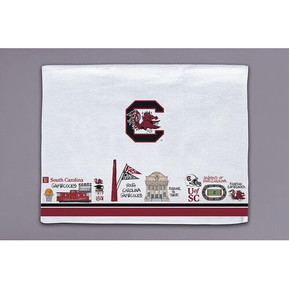 Magnolia Lane South Carolina Icon Towel, 26-inch Length, Hand Towel, Kitchen, Kitchen Accessories