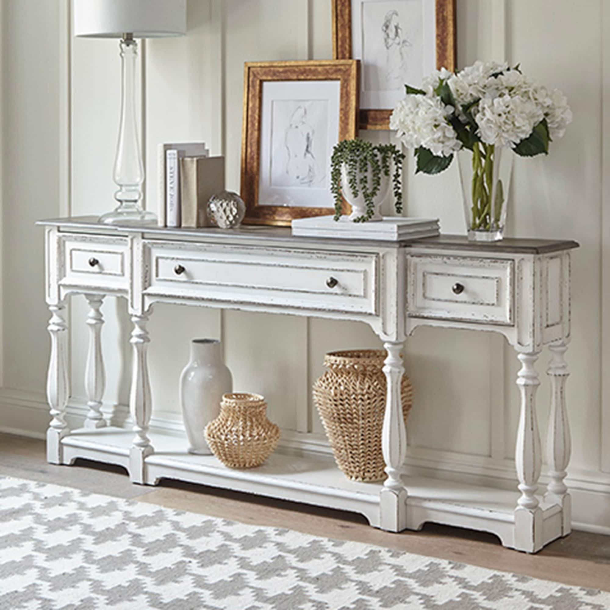 Liberty Furniture, Magnolia Manor Hall Console Table, 72 inch