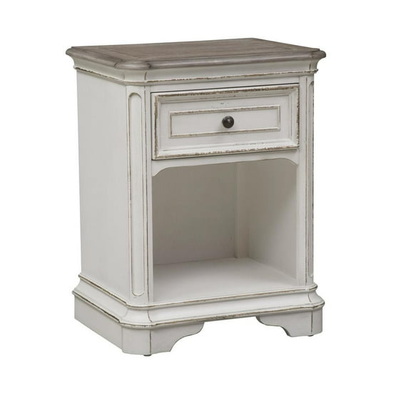 Magnolia Manor White 1 Drawer Night Stand
