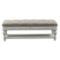 thumbnail image 1 of Magnolia Manor White Bed Bench, 1 of 8