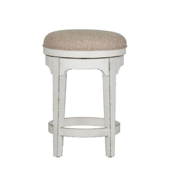 Liberty Furniture Magnolia Manor White Console Swivel Stool