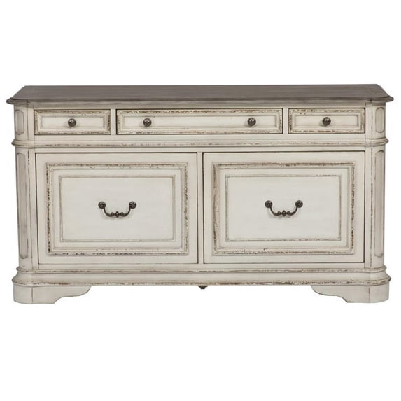 Magnolia Manor White Credenza