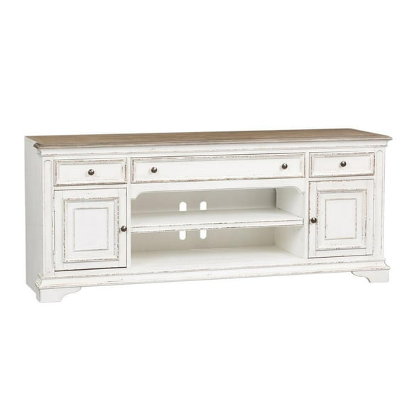 Magnolia Manor White Entertainment TV Stand
