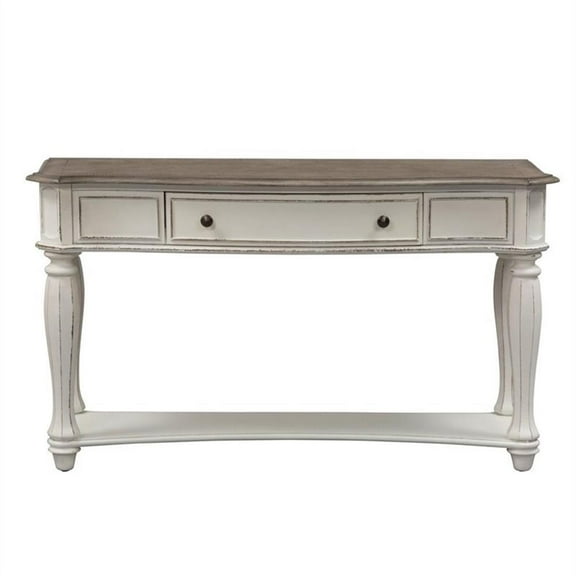 Magnolia Manor White Sofa Table