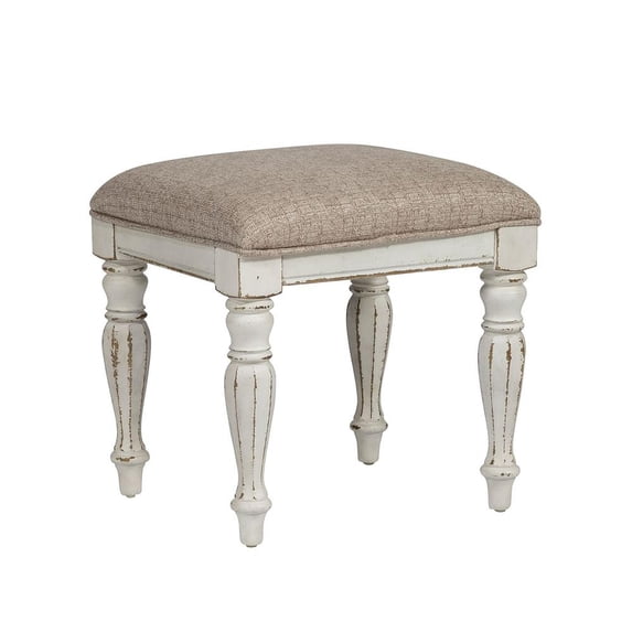 Liberty Furniture Magnolia Manor Antique White Vanity Stool