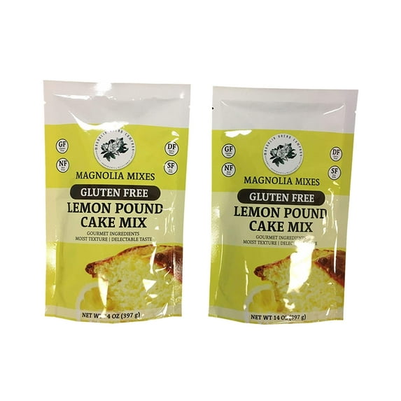 Magnolia Mixes Gluten-Free Lemon Pound Cake Mix - 14 Ounces, Pack Of 6