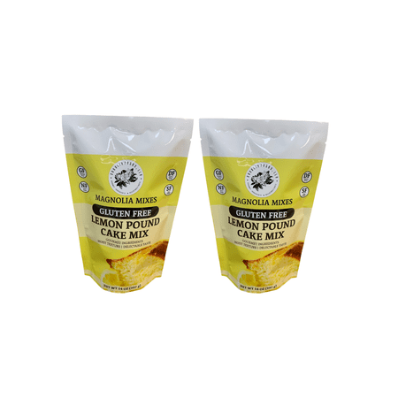 Magnolia Mixes Gluten-Free Lemon Pound Cake Mix - 14 Ounces each (Pack of 2)