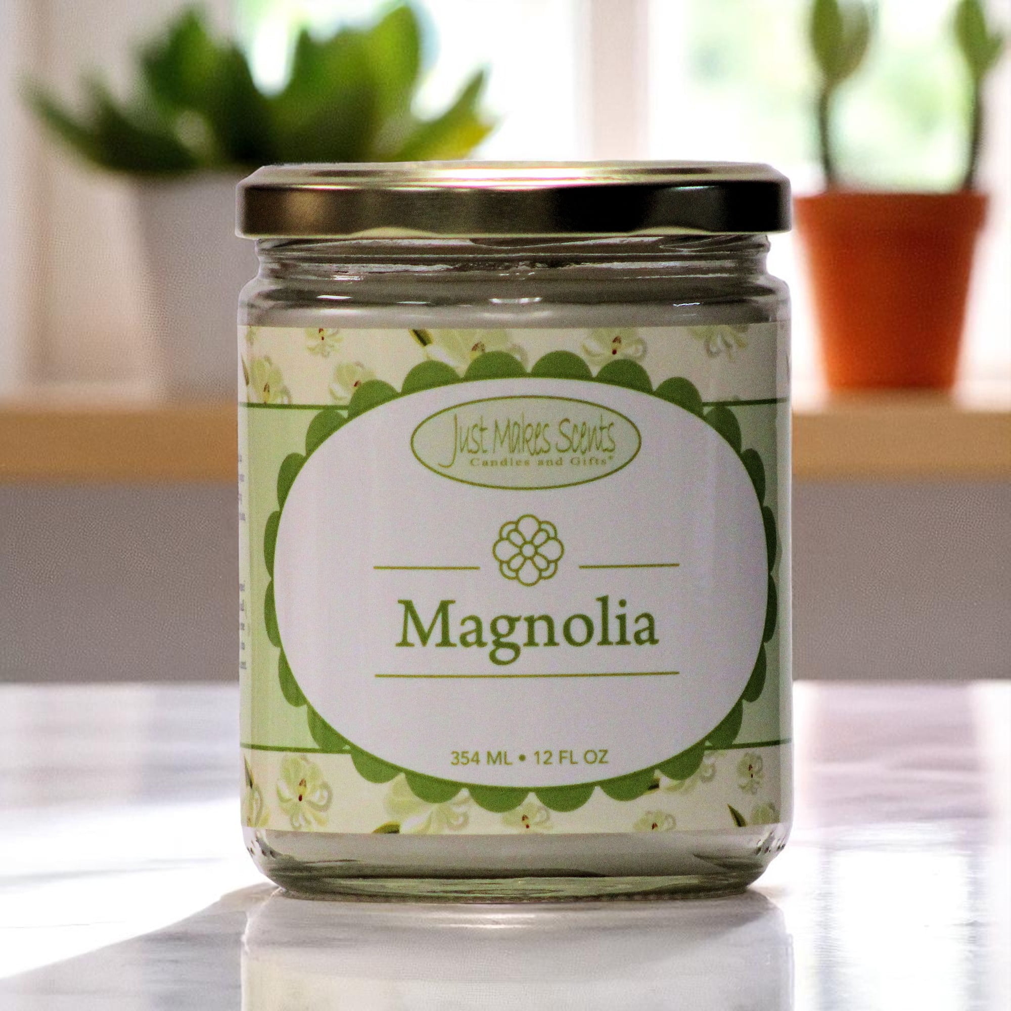 Magnolia Salsa Jar Candle 12 oz -Just Makes Scents Candles & Gifts