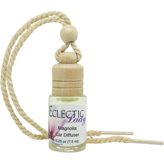 Magnolia Scented Car Diffuser by Eclectic Lady, 7.5 ml, Air Freshener, Premium Grade Fragrance Oil