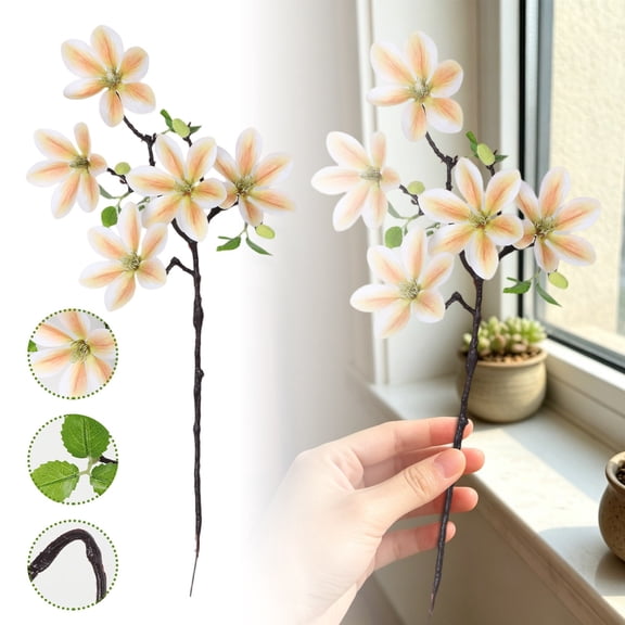 Magnolia Silk Decorative Planter For Home Wedding Party Centerpiece Arrangement