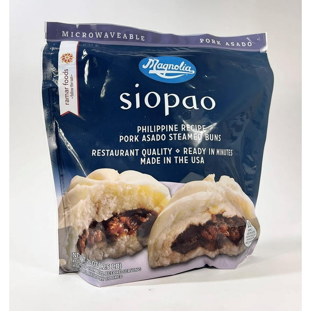 Magnolia Siopao Pork Asado Steamed Buns 20 Oz per Pack (2-PACK ...