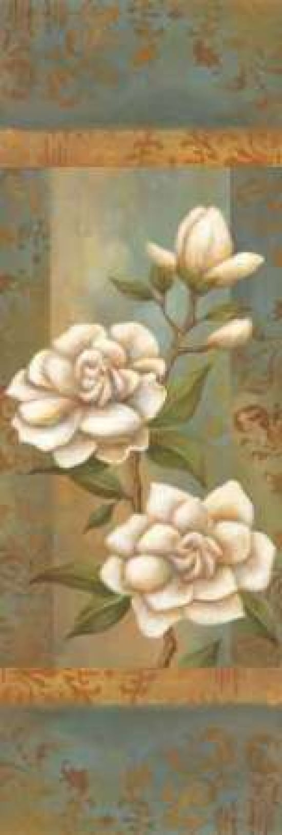 Magnolia Trio I Canvas Art - Ella Belamar (10 x 20)