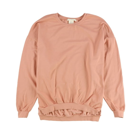 Magnolia Womens Solid Oversized Sweatshirt, Pink, Large