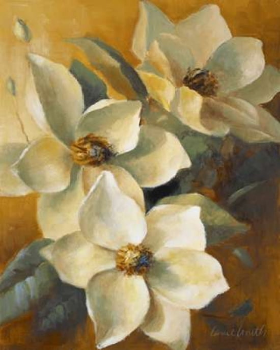 Magnolias Aglow at Sunset II Canvas Art - Lanie Loreth (24 x 30)