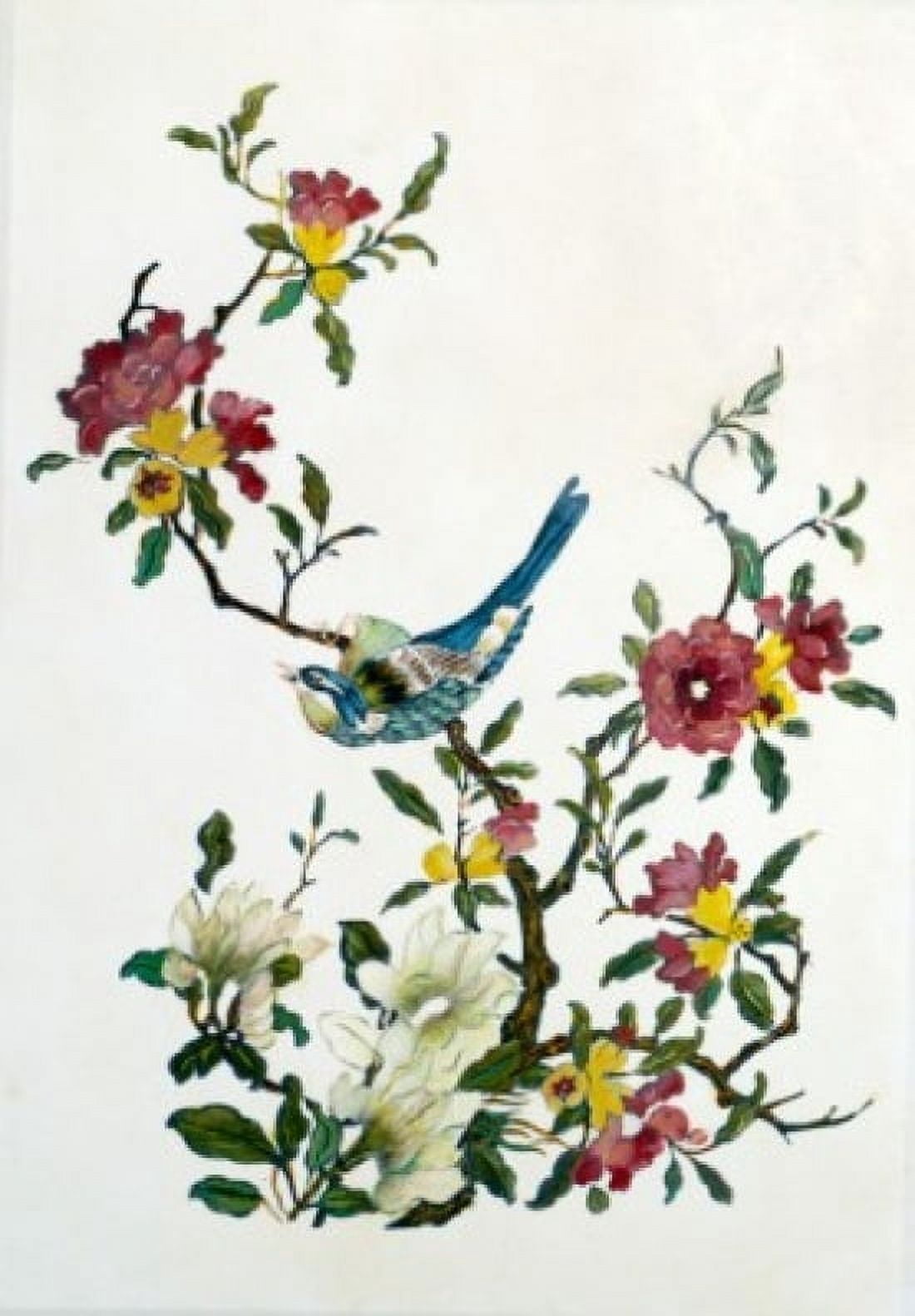 Magnolias And Pomegranate Chinese Art Canvas Art - (24 x 36)