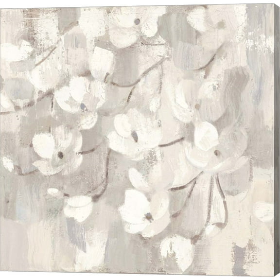 Magnolias in Spring I Neutral by Albena Hristova, Canvas Wall Art, 12W x 12H