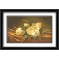 thumbnail image 1 of Magnolias on Gold Velvet Cloth 2x Matted 27x20 Large Black Ornate Framed Art Print by Martin Johnson Heade, 1 of 2