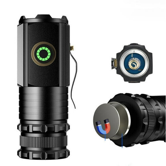 Magnolight Flashlight, Multi-Mode Adjustment Rechargeable LED Flashlights
