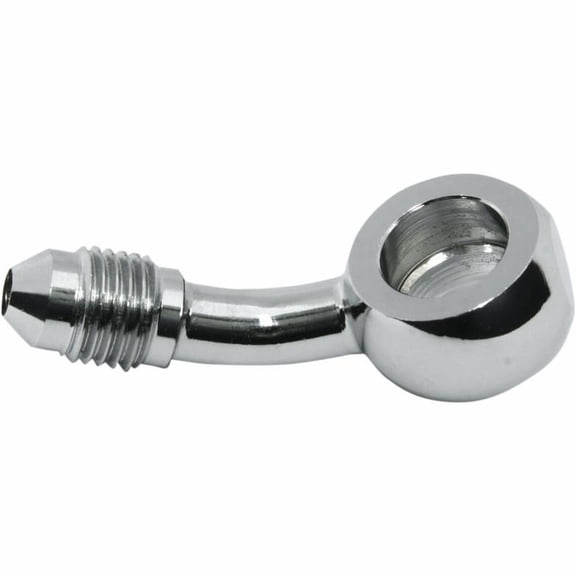 Magnum Shielding 1703-28 10mm Banjo X AN-3 Brake Line Fitting - 35 Deg. - Chrome