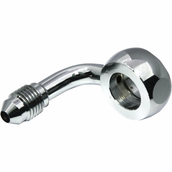 Magnum Shielding 1703-56 7/16in. Banjo X AN-3 Brake Line Fitting - 90 Deg. - Chrome