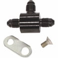 thumbnail image 1 of Magnum Shielding 1704-982 AN-3 T-Block w/ Bracket Brake Line Fitting - Black, 1 of 1