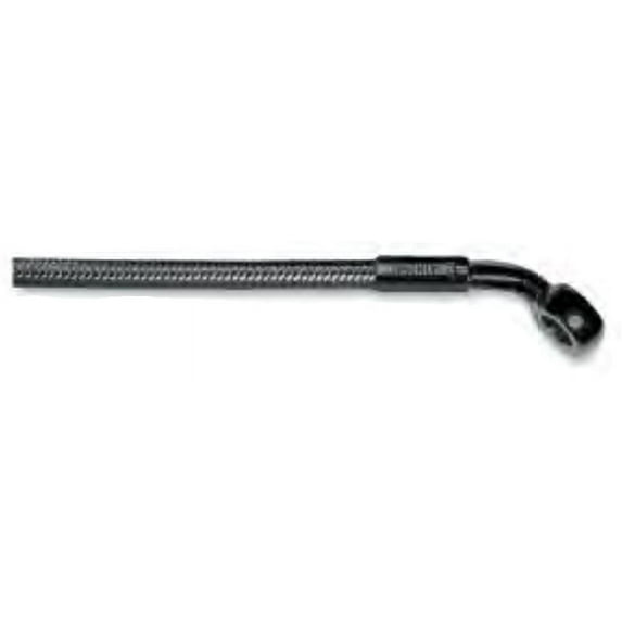 Magnum 46143SW Black Pearl E-Z Align Single Disc Front Brake Line - 35deg. Top Angle - 43in