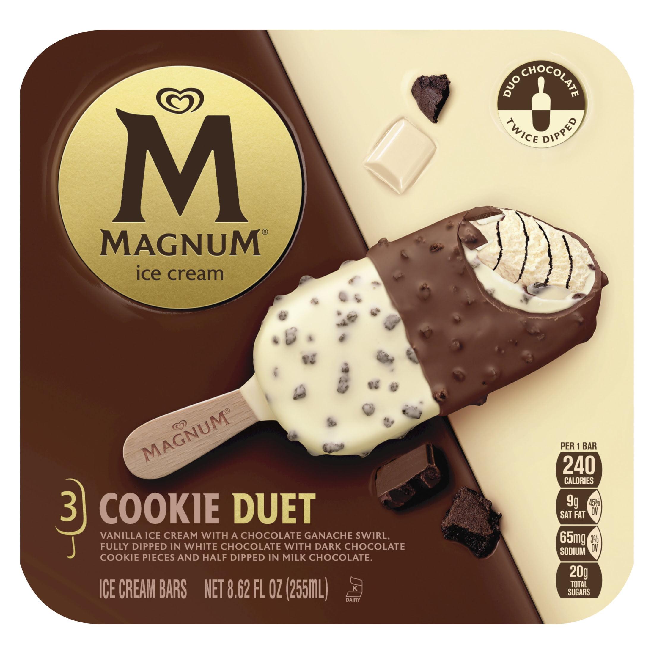 Magnum Cookie Duet Vanilla Ice Cream Bars 2 87 Fl Oz 3 Count 