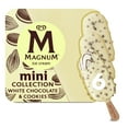 thumbnail image 1 of Magnum Mini White Chocolate & Cookies Ice Cream Bars Frozen Desserts, 6 Count, 1 of 10