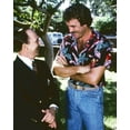 thumbnail image 1 of Magnum PI John Hillerman & Tom Selleck share joke on set 16x20 poster, 1 of 1